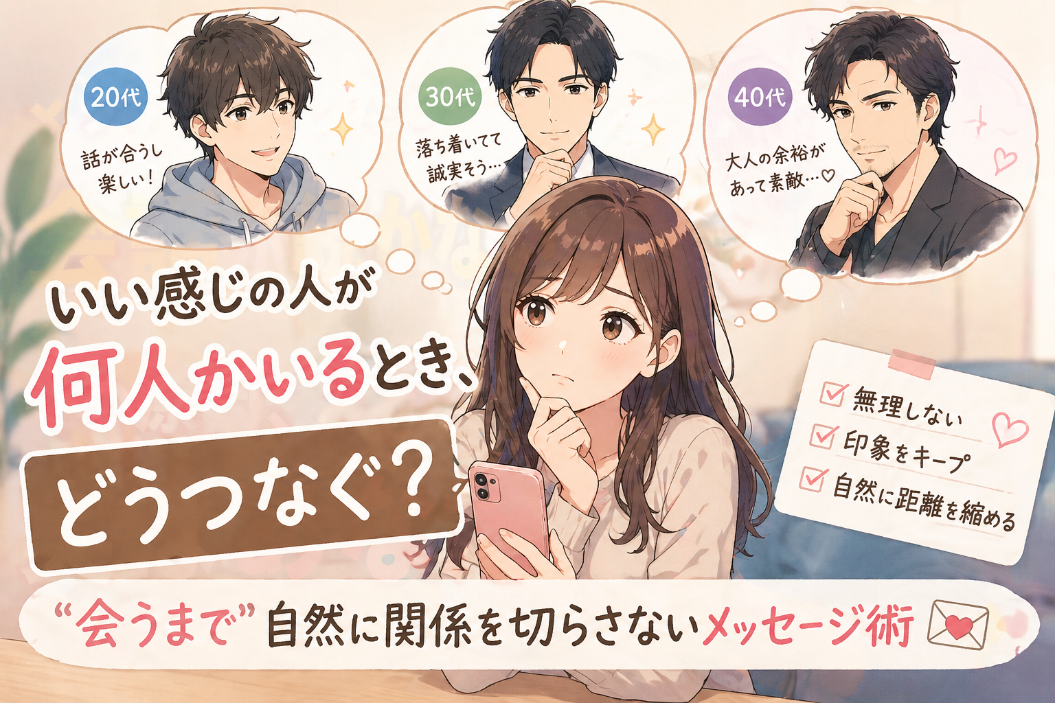 いい人が３人いるとき
