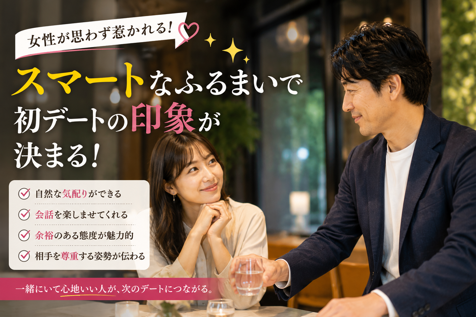 デートのスマートなふるまい
